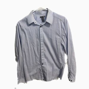 H&M light Blue dress casual shirt button up size M